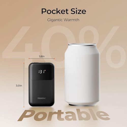 Rechargeable Electric Hand Warmers with Heat Levels and Display S154