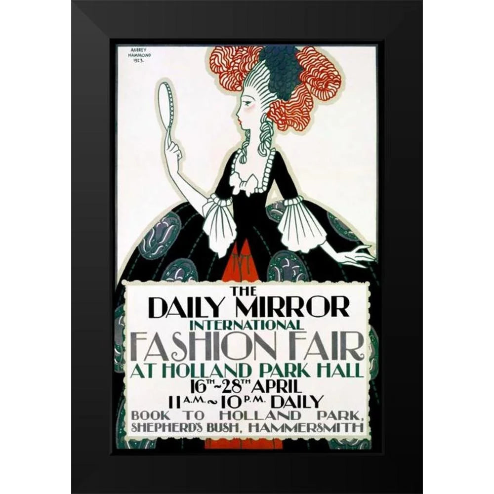 Black Modern Framed Art Print J972