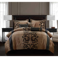 Black 7 Piece California King Comforter Set U86093