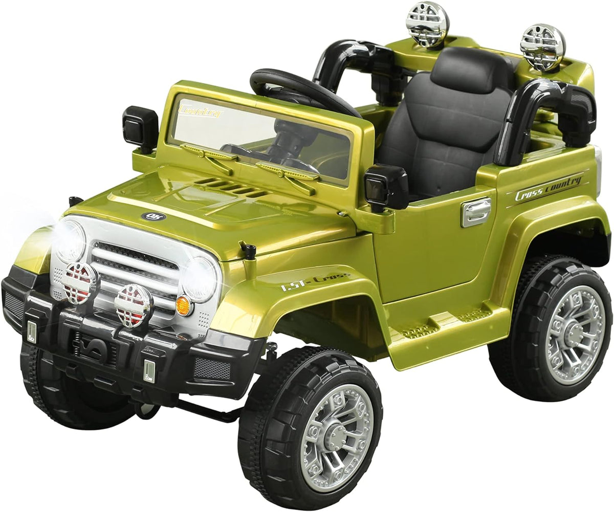 Green 12V Kids Ride-on Car X5773