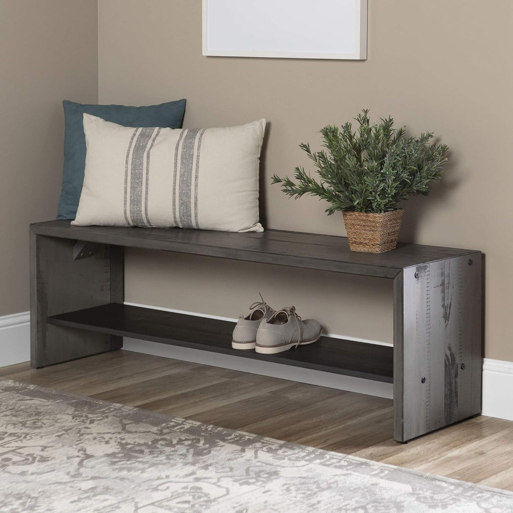 60 Inch Grey Solid Wood TV Stand P297874