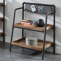 Brown Metal 2 Tier Bookshelf F44774
