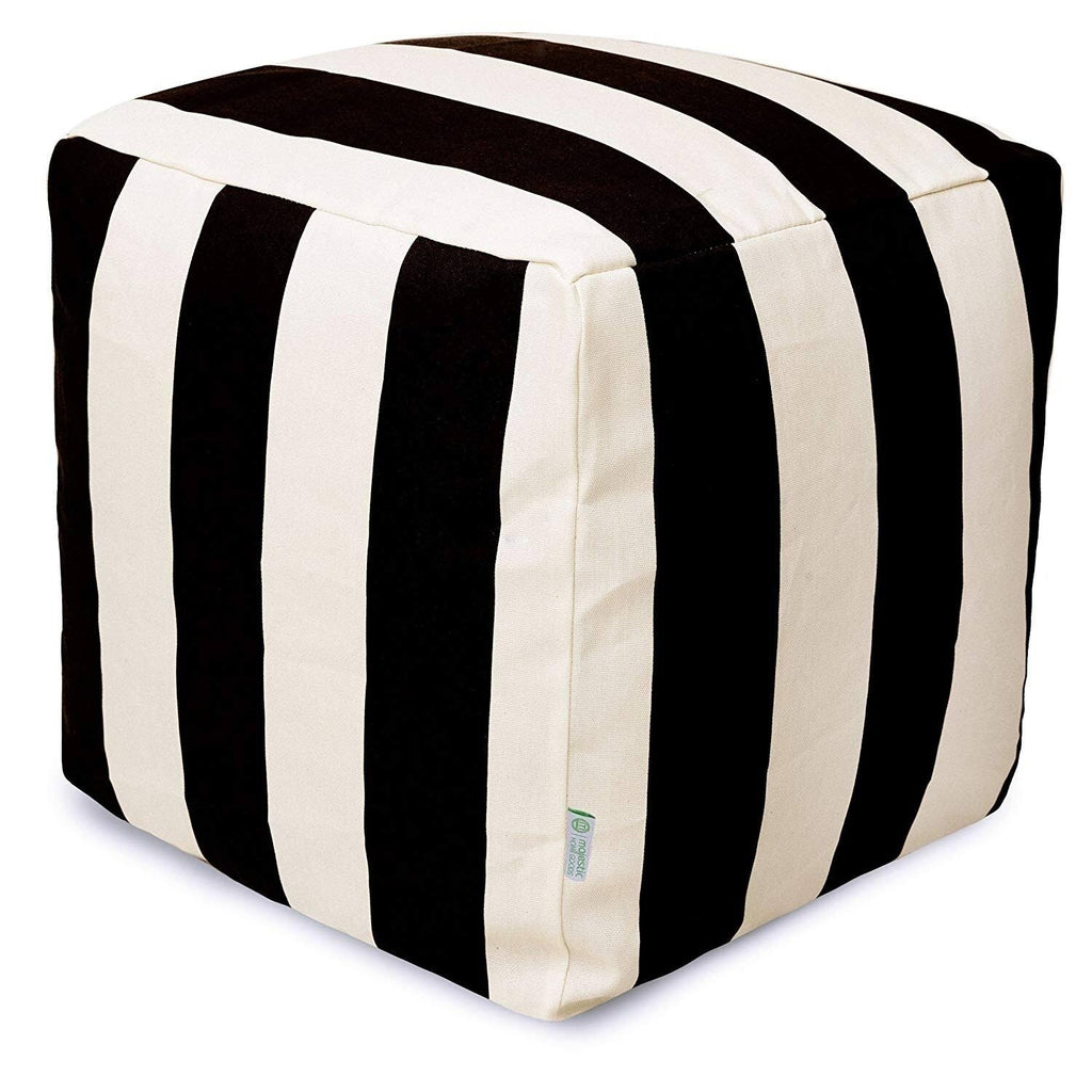 Indoor/Outdoor Vertical Stripe Small Cube U5829