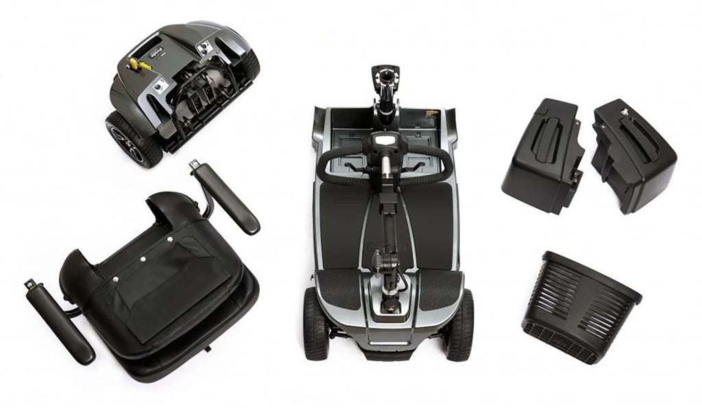Blue 4-Wheel Scooter D271