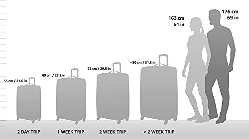 Teal Polycarbonate Hardside Travel Suitcase Luggage with 8 Spinner Wheels, 2-Piece Set Y925