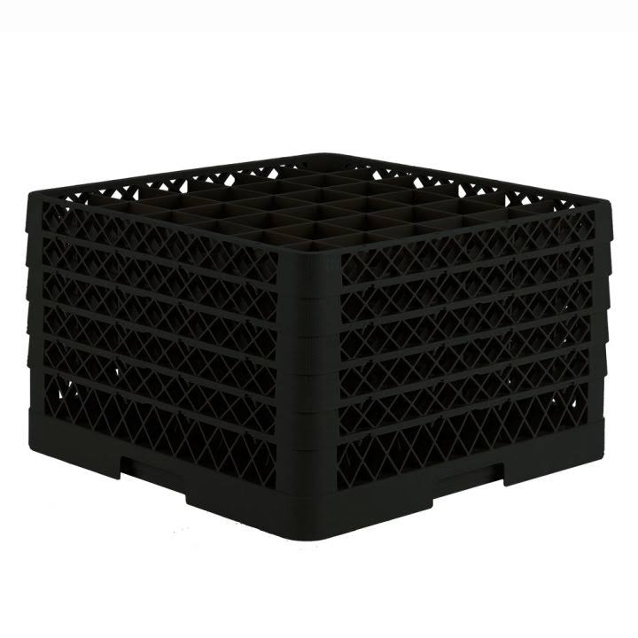 Black 36 Compartment Rack with 4 Extenders G4186