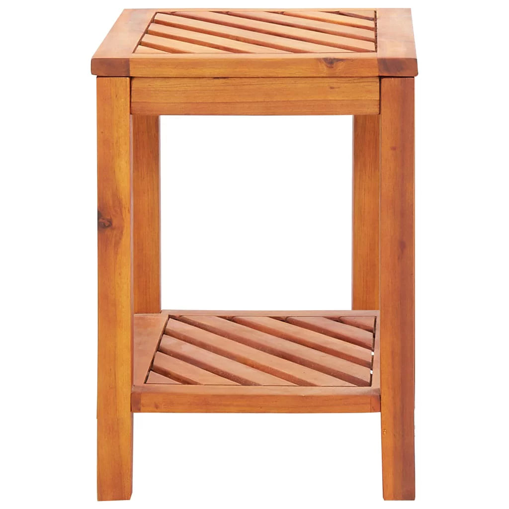 Acacia Wood Double Layer Nightstand F47953