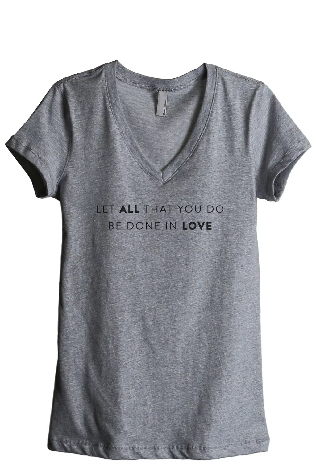 Heather Grey Relaxed V-Neck T-Shirt U639139