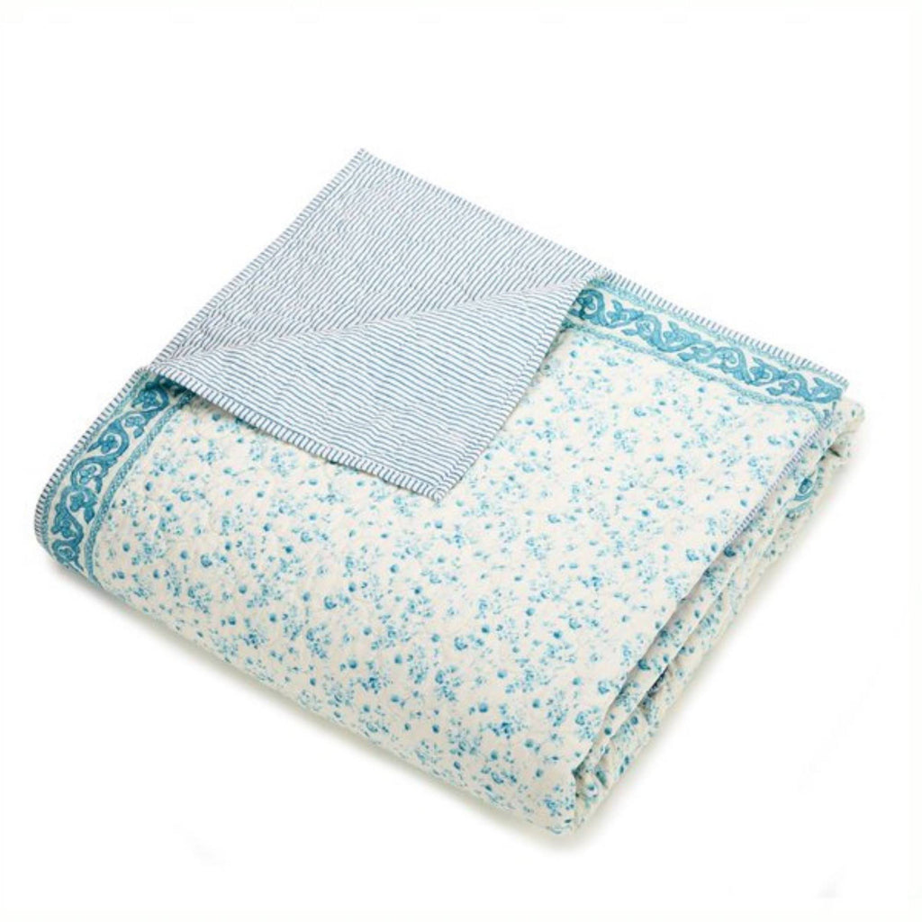 King Blue Quilt E9876
