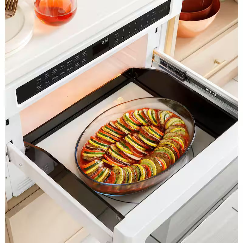 Built-In Microwave Drawer in Stainless Steel with Sensor Cooking W124