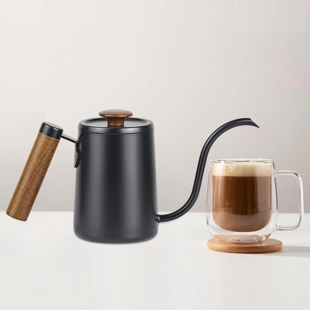 Black Gooseneck Pour Over Coffee Kettle 600ml P404091