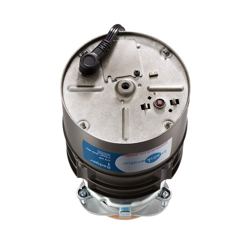 1/3 HP Continuous Feed Garbage Disposal with Cord, White T55519