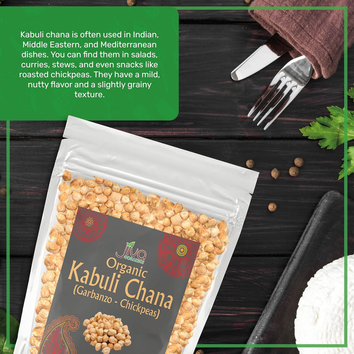 Organic Raw Chickpeas 4 LB B672