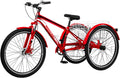 7 Speed 24/26/27.5 Inch Adult Mountain Tricycle with Shopping Basket L382535