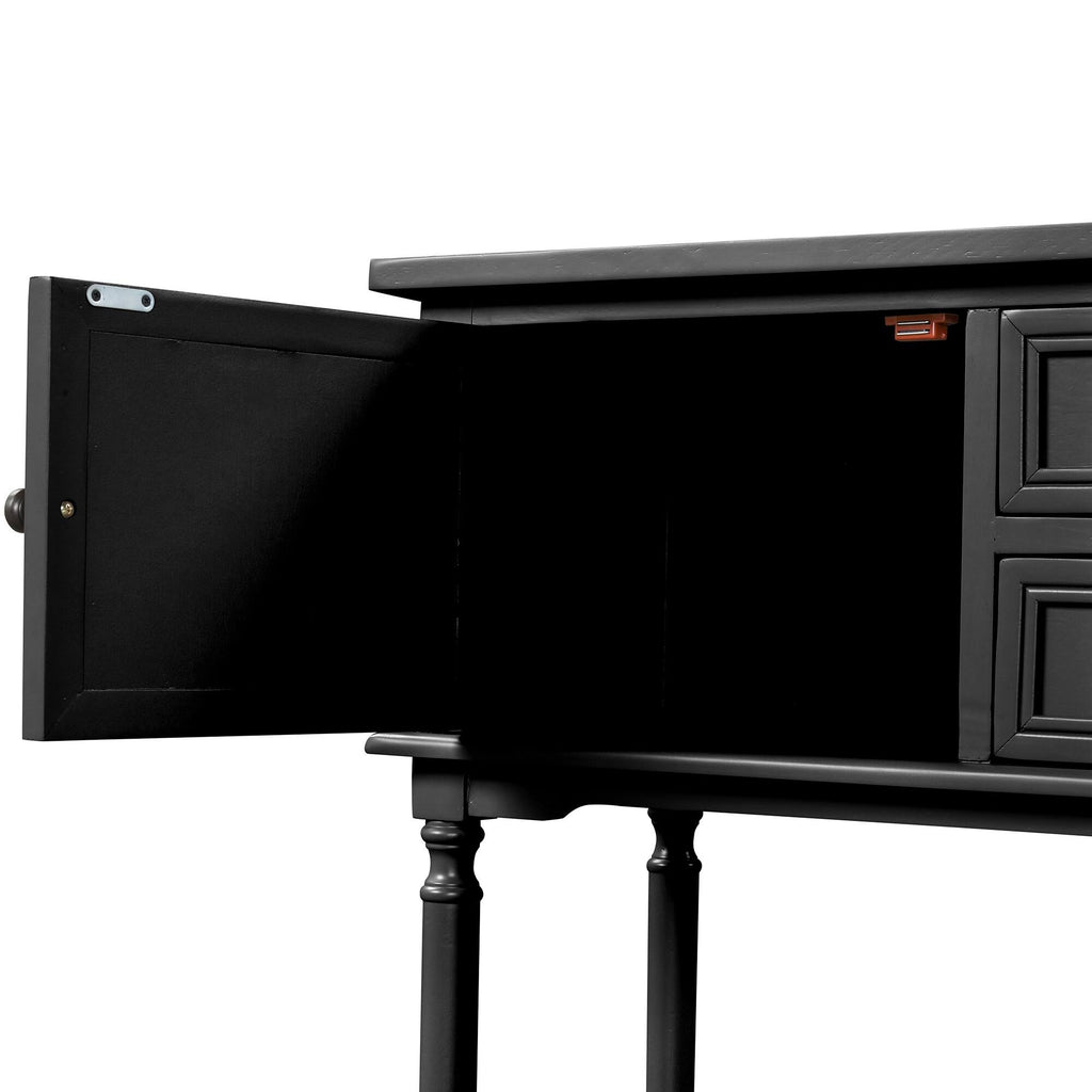 Black 47'' Sofa Table Console Table R92091
