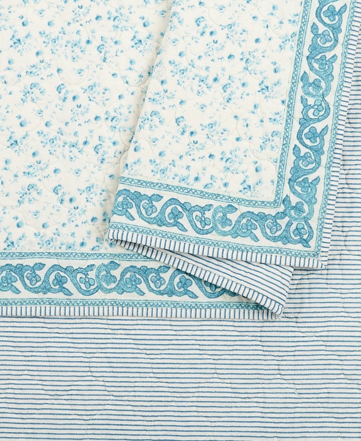 King Blue Quilt E9876