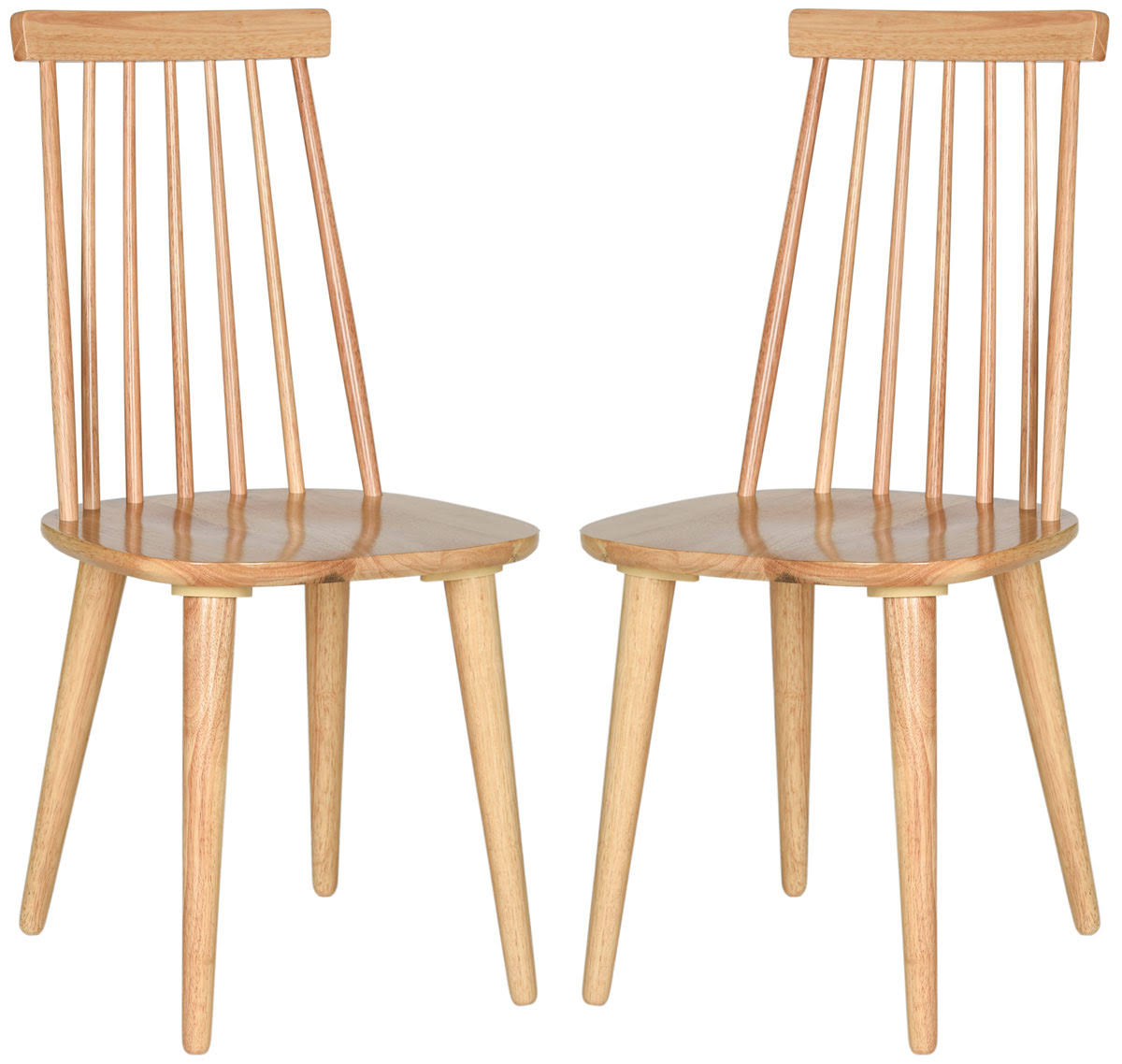 Natural Spindle Side Chair, Set of 2 Y885