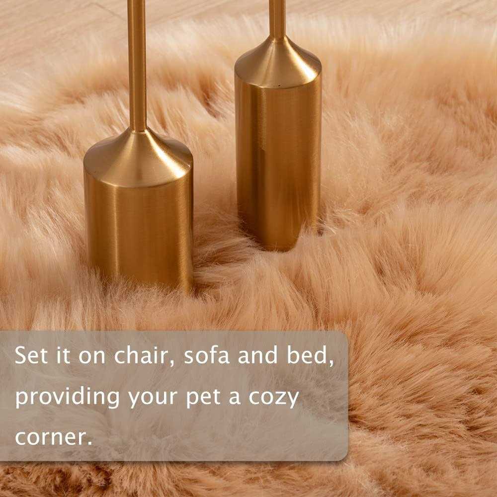Soft Faux Fur Pet Bed Mat Y85570
