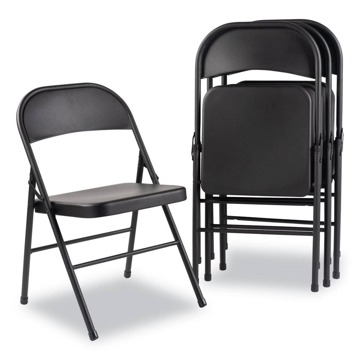 Steel Folding Chair, Graphite, 4/carton G407