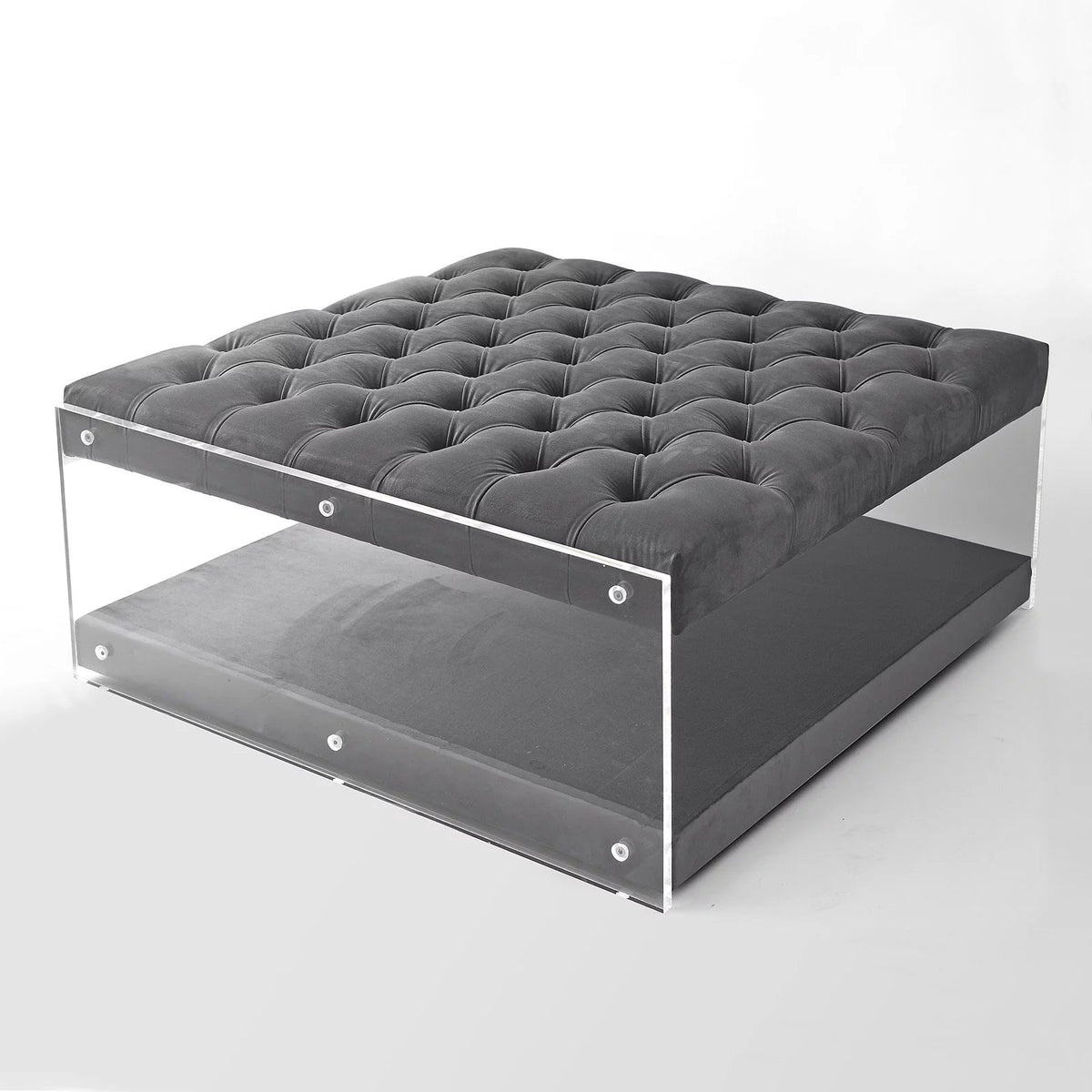 Velvet Contemporary Coffee Table Ottoman P721
