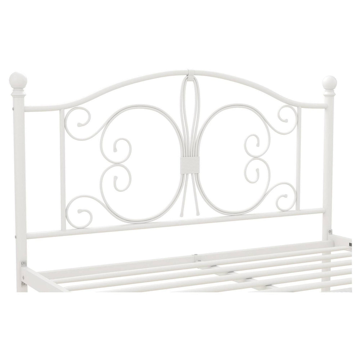 White Full Metal Bed R87124