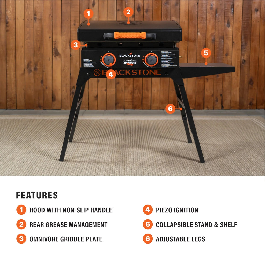 22 Propane Griddle with Stand and Adapter Hose K117944
