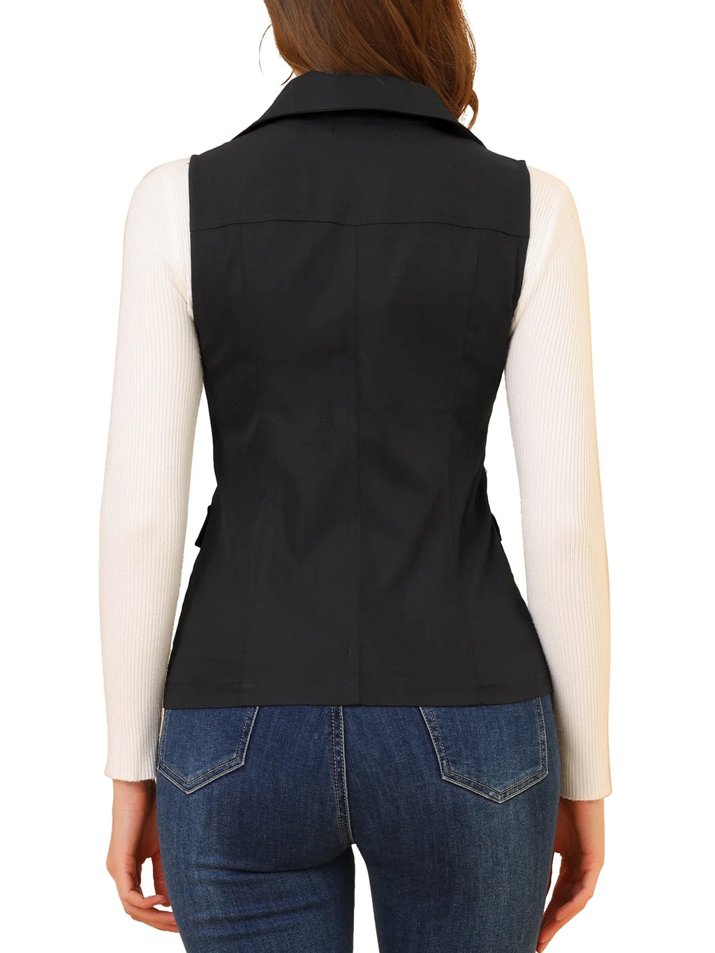 Zip Up Sleeveless Utility Vest M9393