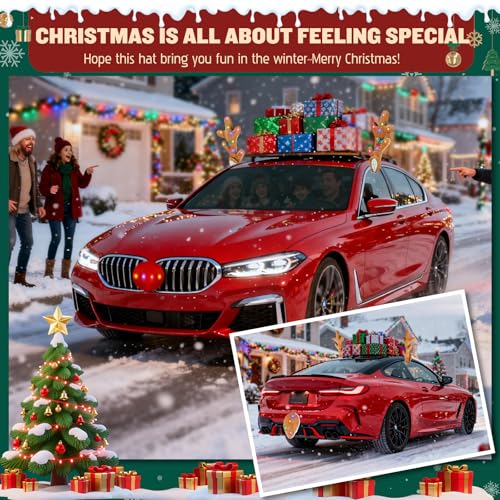 17 Inch LED Reindeer Antlers Car Decoration B167489