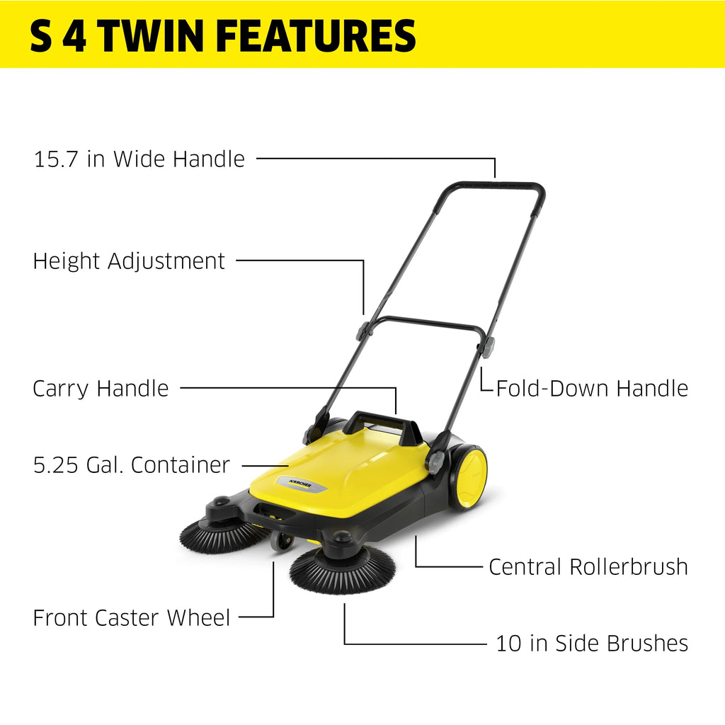 Push Sweeper, 5.25 Gallon V45163
