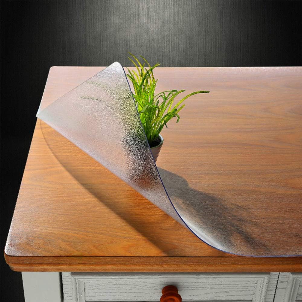 1.5mm Thick Frosted PVC Table Cover Protector 42 x 60 Inch C11978