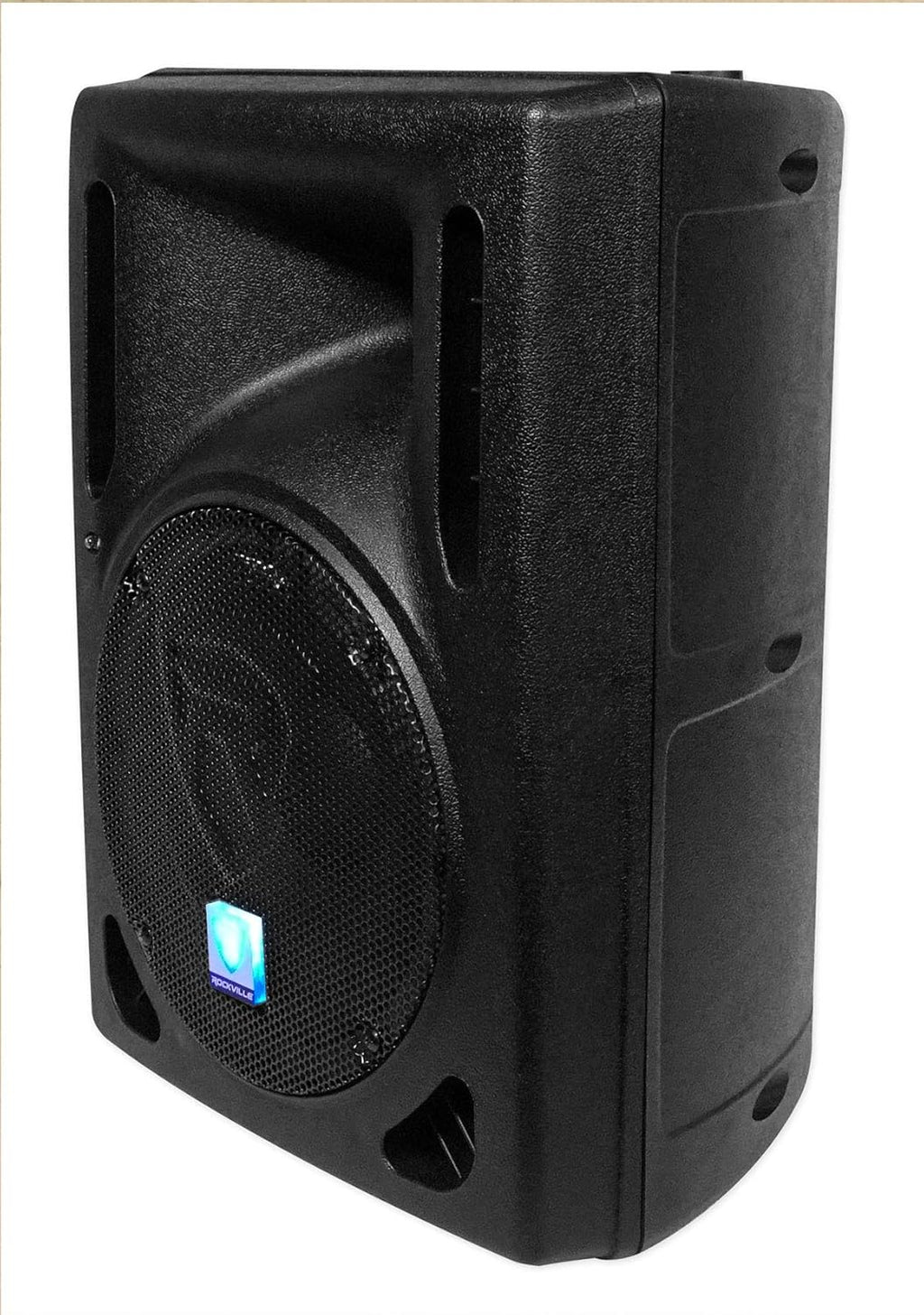 8 Powered DJ Speakers with Stands and Cables Z34640