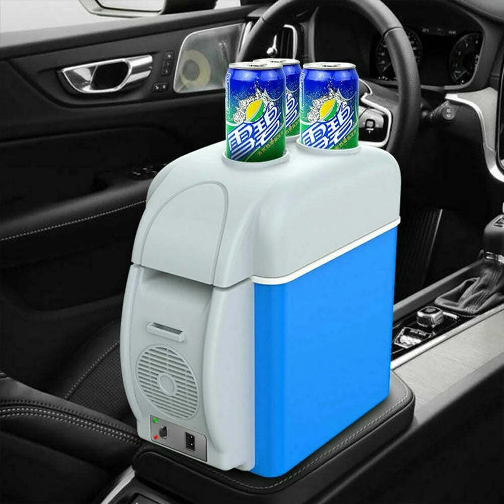 Blue 7.5L Electric Car Mini Refrigerator Cooler Warmer K72957