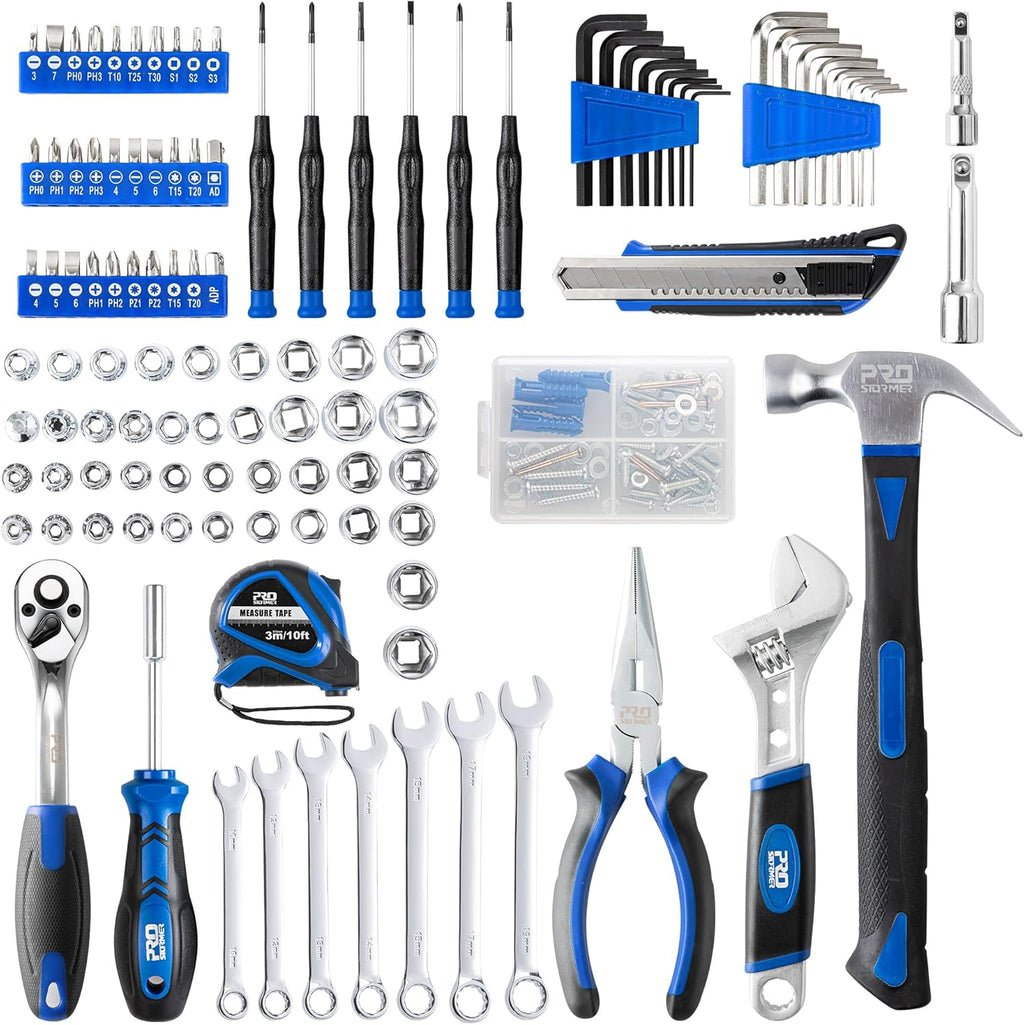 200-Piece Hand Tool Set with Toolbox Storage Case E56034