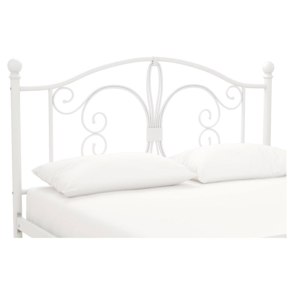 White Full Metal Bed R87124