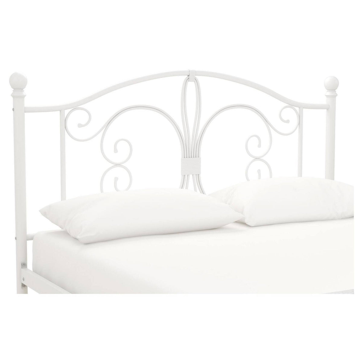 White Full Metal Bed R87124