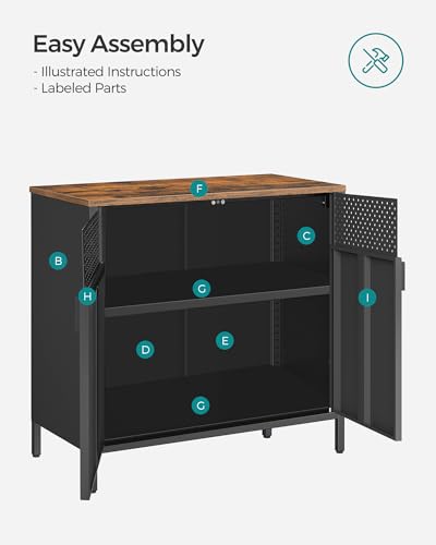 Metal Storage Cabinet with 2 Doors A484