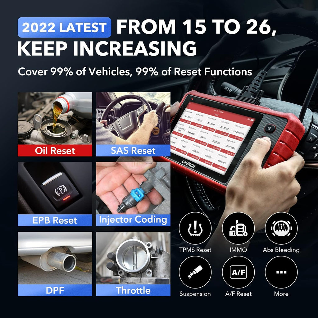 OE-Level All Systems Diagnostic Scan Tool with 26+ Reset Services A36491