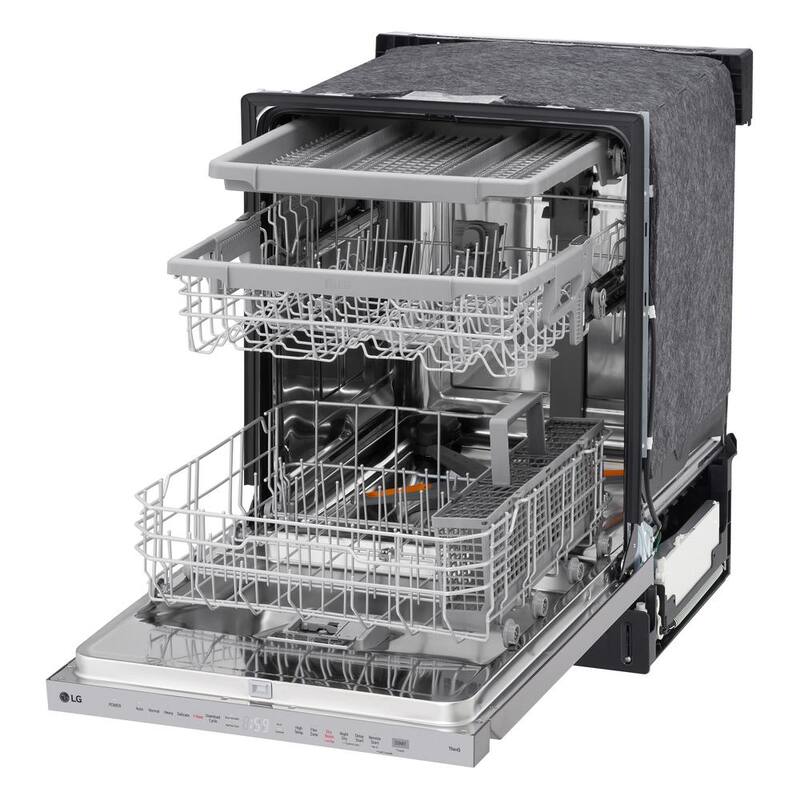 24 in. Smart Wi-Fi Dishwasher with 3rd Rack, Stainless Steel E6384