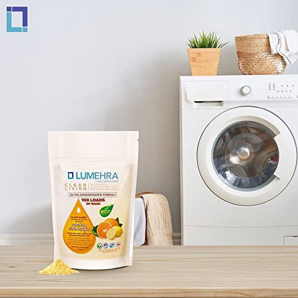 Citrus Scented Biodegradable Laundry Detergent Powder 500 Grams 100 Loads I2801