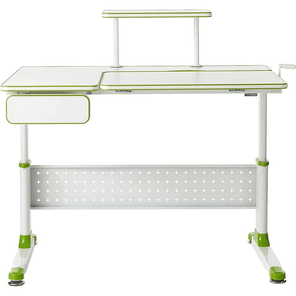 43 Children's Height Adjustable Study Desk Green Z882299