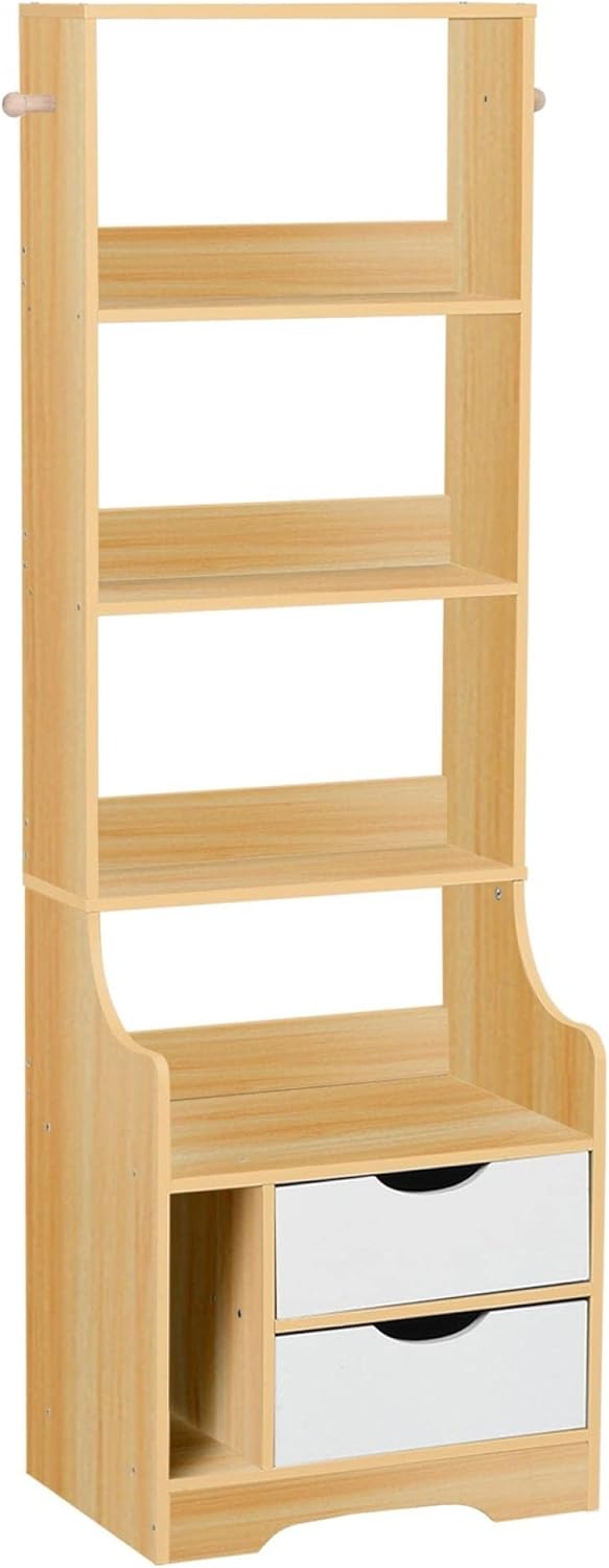 3 Drawers Wooden End Table with Lock Cabinet Pack of 2 C90955