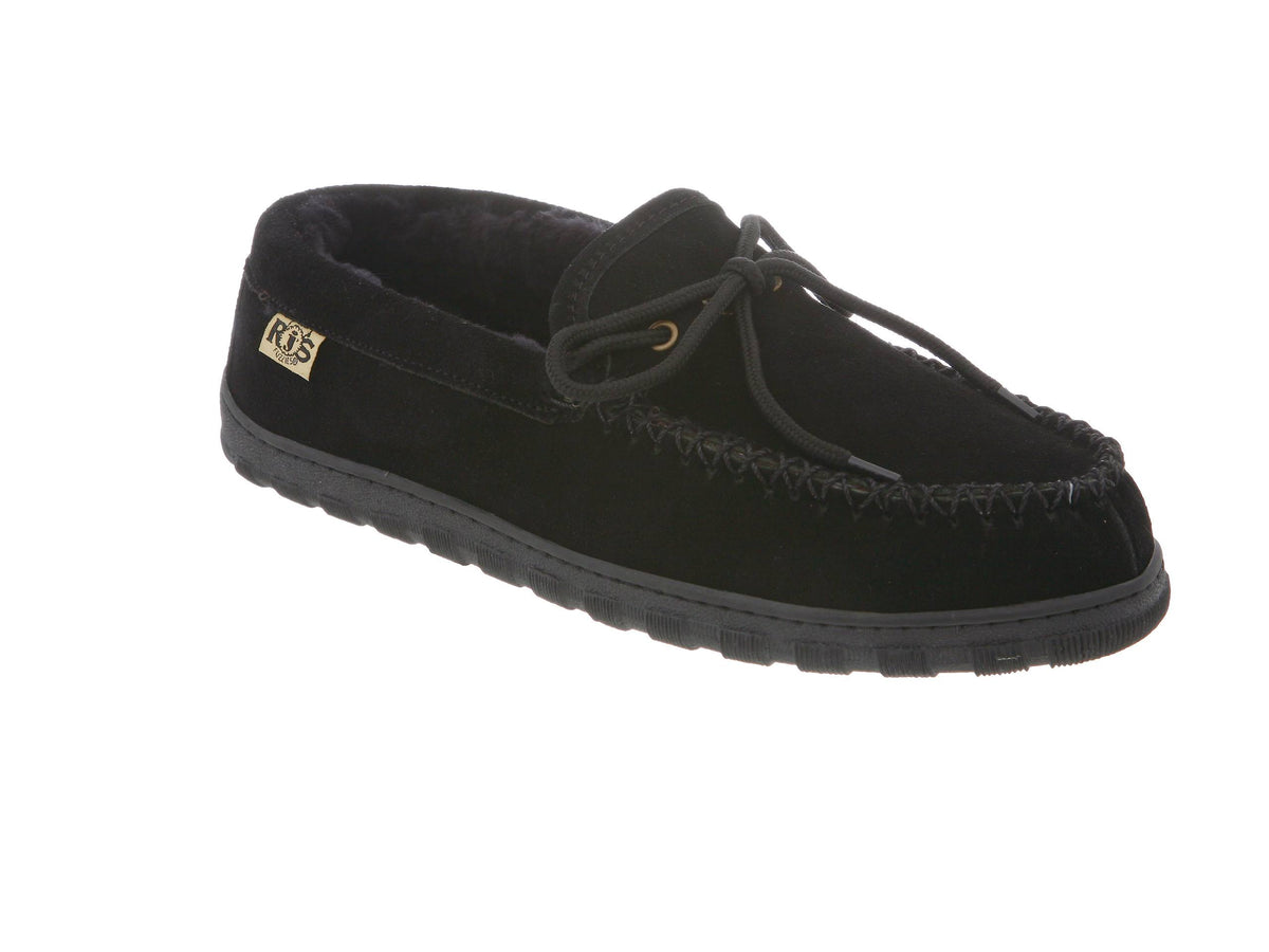 Black Sheepskin Moccasin, Size 13 B70431