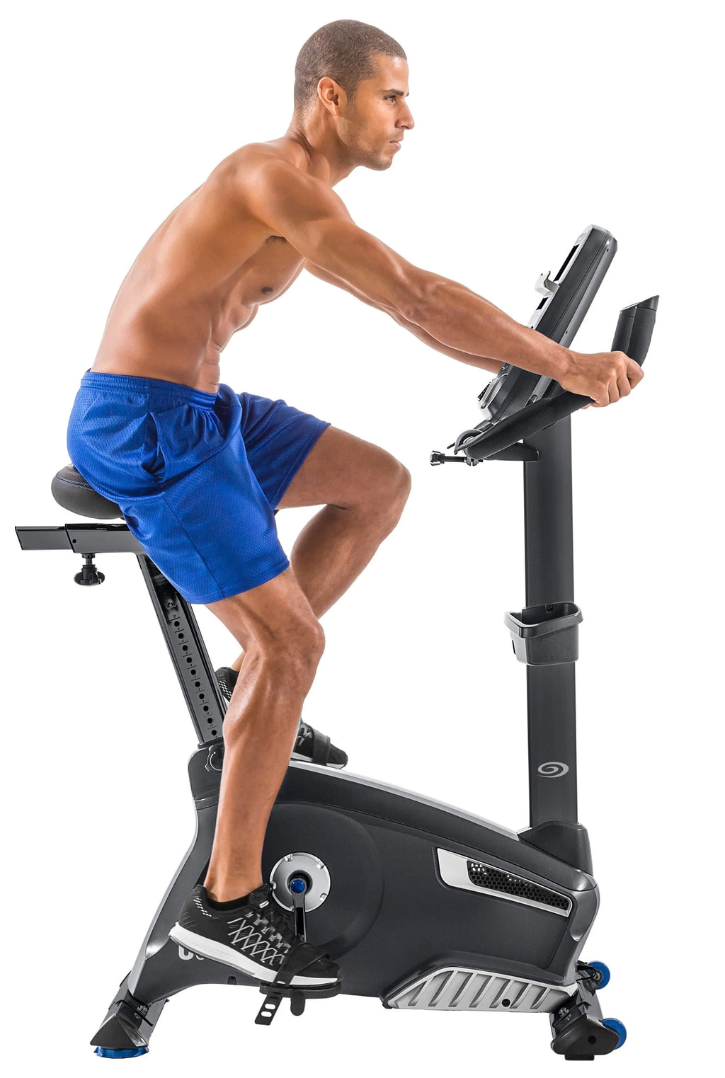 Upright Exercise Bike with Bluetooth Connectivity and 25 Levels of Resistance J256119