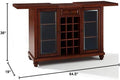Vintage Mahogany Sliding Top Home Bar Cabinet Y6463