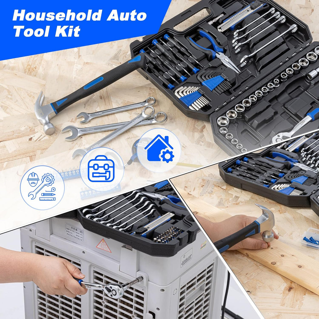 200-Piece Hand Tool Set with Toolbox Storage Case E56034