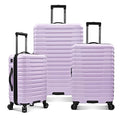 Teal Polycarbonate Hardside Travel Suitcase Luggage with 8 Spinner Wheels, 2-Piece Set Y925