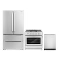 36 Dual Fuel Range, Dishwasher and Refrigerator with Ice Maker B524