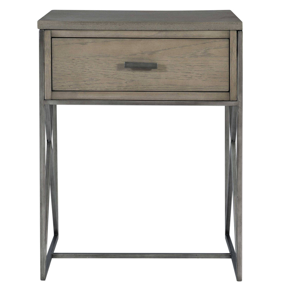 Brown and Gray Rectangular Side Table L488072