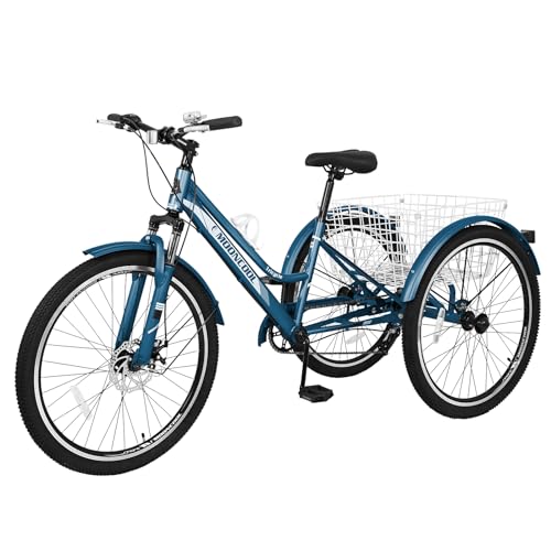 Adult Mountain Tricycle with Shopping Basket O46037
