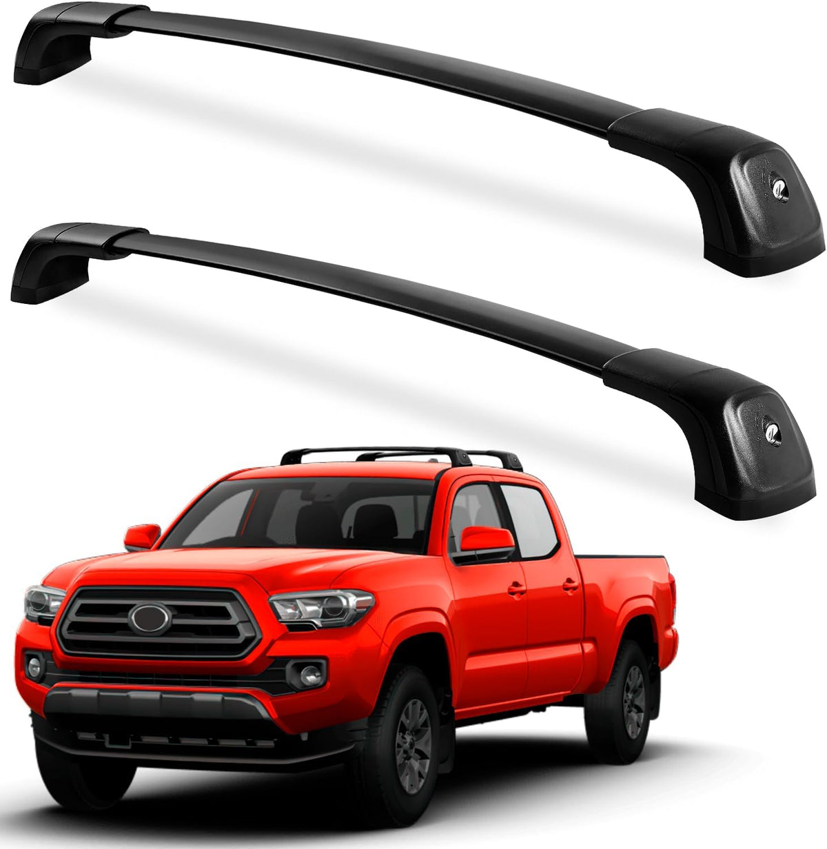 Heavy Duty Lockable Aluminum Black Roof Rack Cross Bars H71181